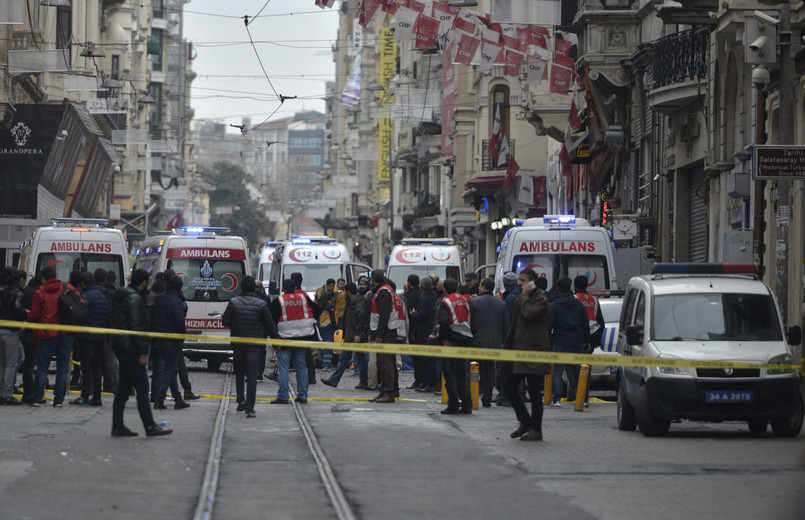 Zamach na ulicy Istiklal w Stambule.