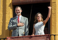 epa06898133 - SPAIN ROYALTY (Spanish royal couple visit Bailen)