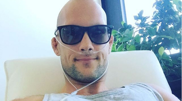 Tóth Róbert
szervezetét a rák egy ritka, rendkívül agresszív
fajtája támadta meg /Fotó: Instagram