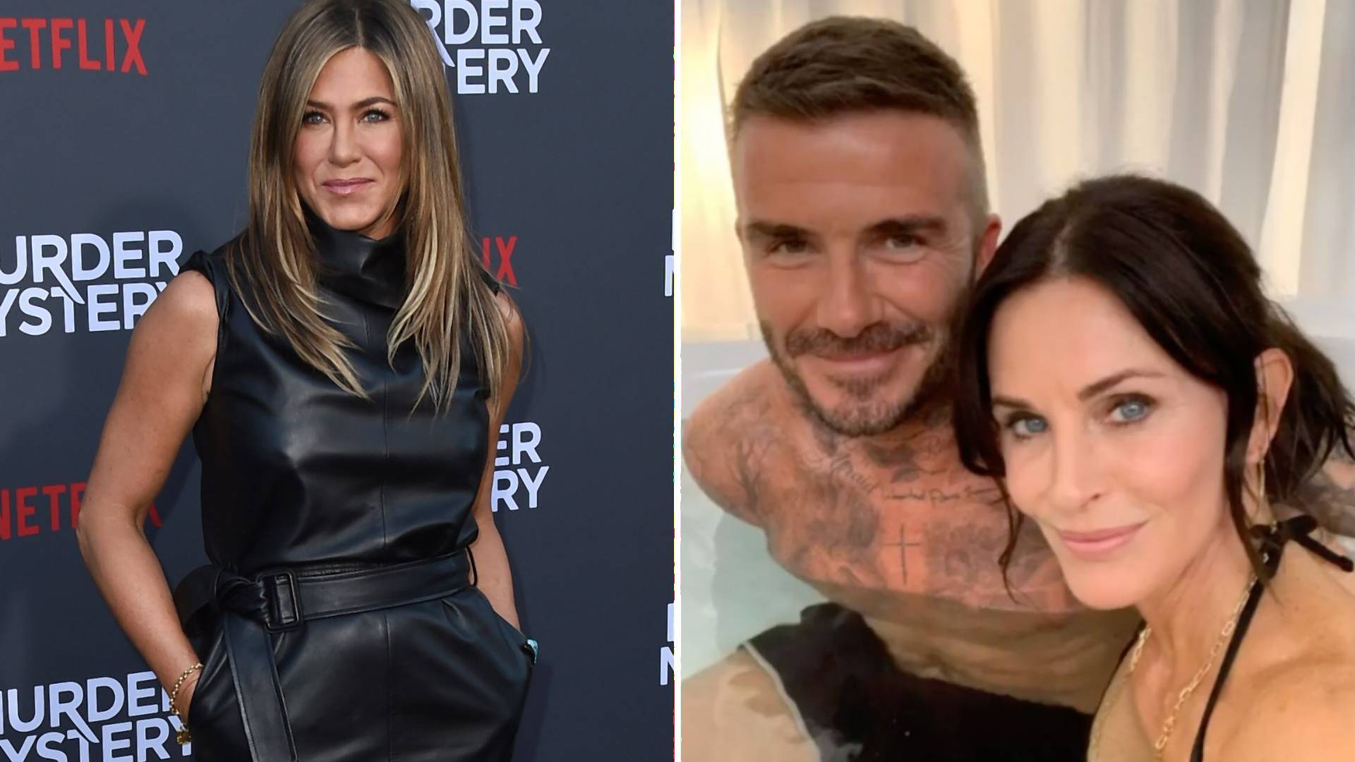 Jennifer Aniston stalkovala Courteney Cox, komentovala jej fotku s Davidom Beckhamom