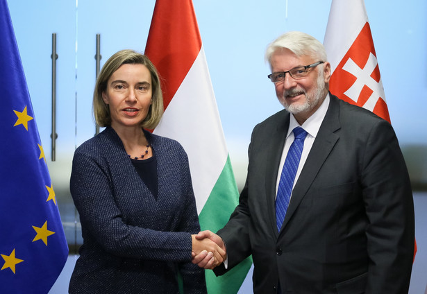 Federica Mogherini i Witold Waszczykowski