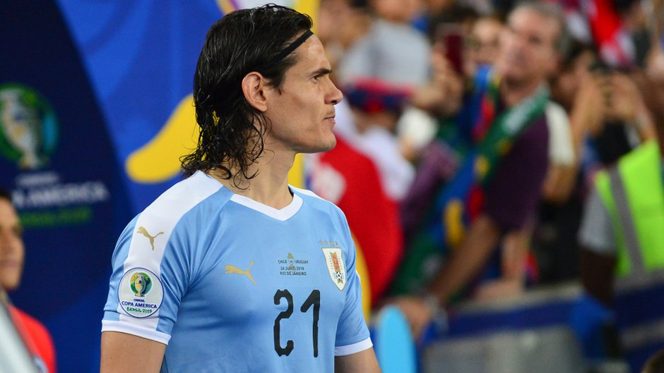 Edinson Cavani w koszulce reprezentacji Urugwaju