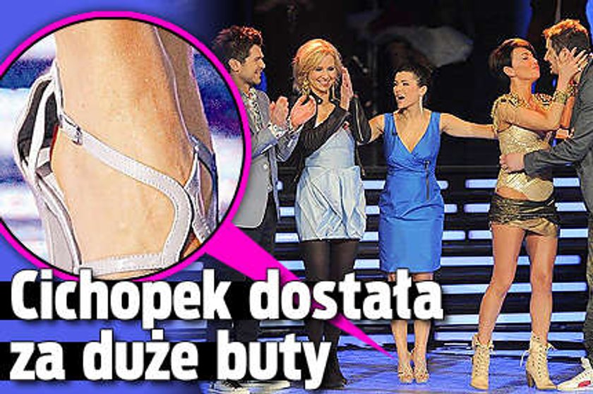 Cichopek dostała za duże buty