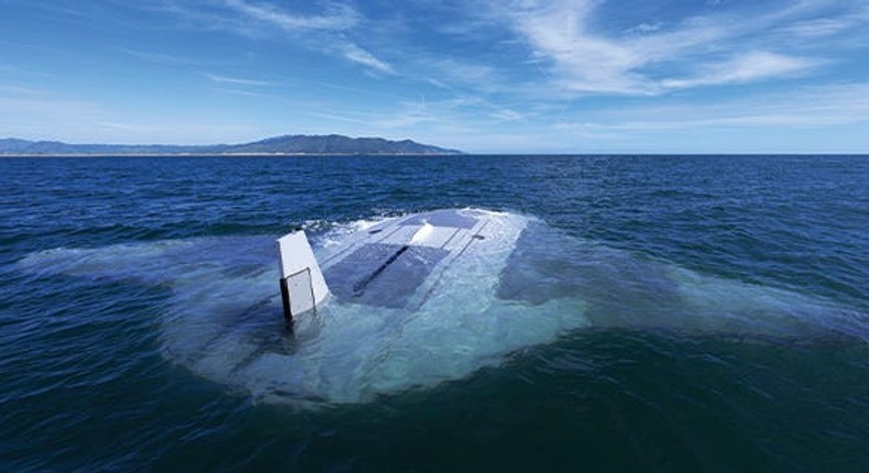 The Manta Ray off the coast of California this year.Courtesy of the Defense Advanced Research Projects Agency