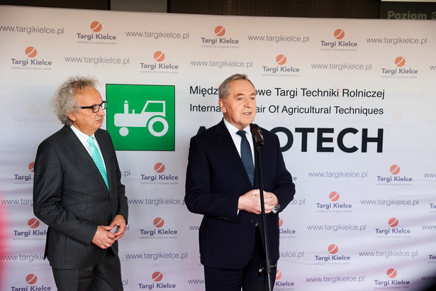 Henryk Kowalczyk podczas XXVIII Międzynarodowych Targów Techniki Rolniczej AGROTECH w Kielcach