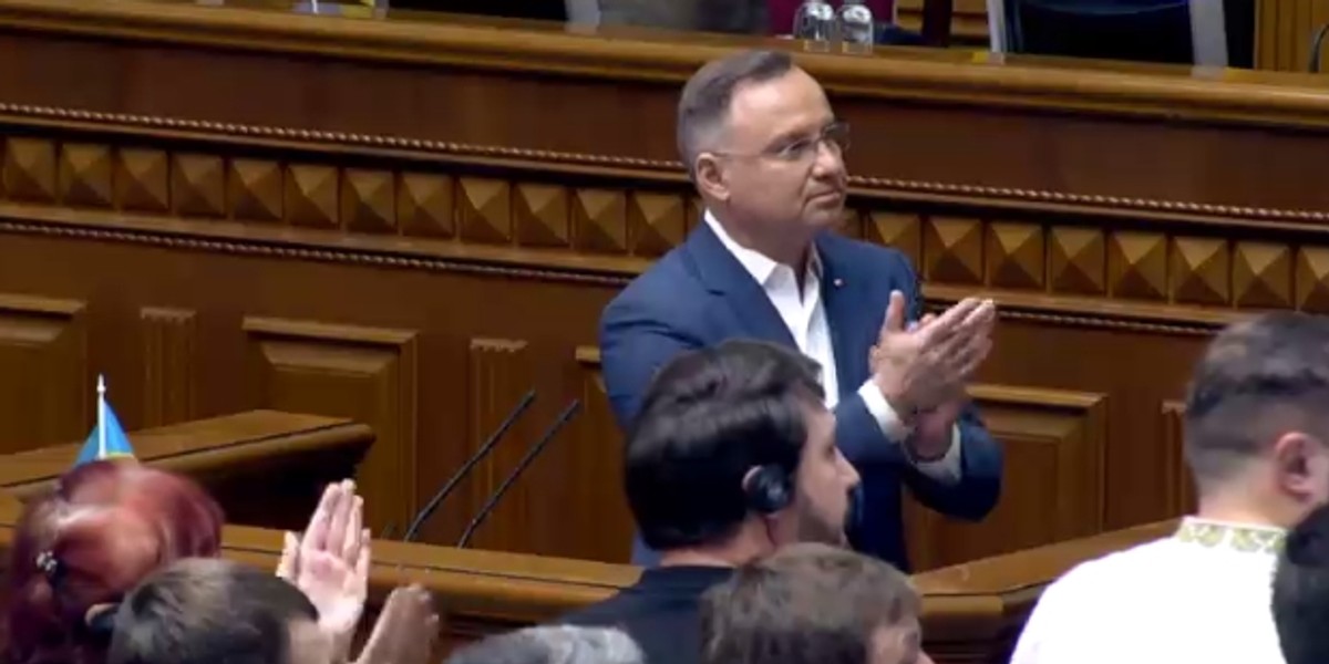 Andrzej Duda w Kijowie. Prezydent szczególnie dziękował jednej osobie