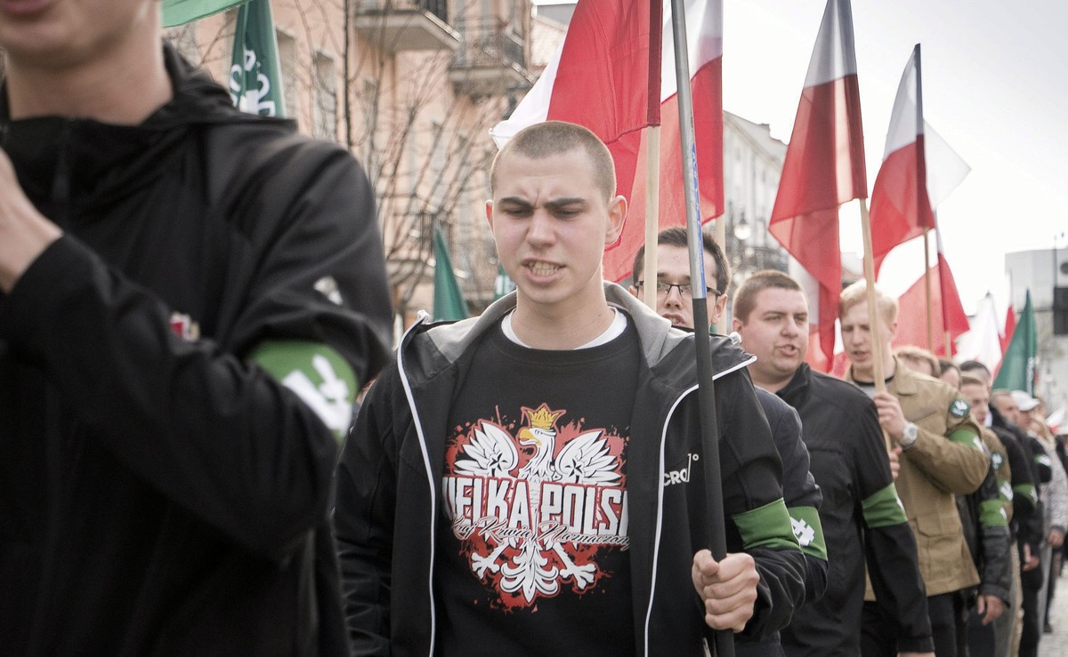 Marsz ONR na ulicach Białegostoku