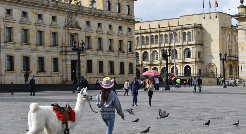 Plaza de Bolvar in Bogot, Colombia's capital and most populated city.Nick Dauk