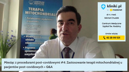 Miesiąc z procedurami post-covidowymi #4: Zastosowanie terapii mitochondrialnej u pacjentów post-covidowych - webinar kliniki.pl