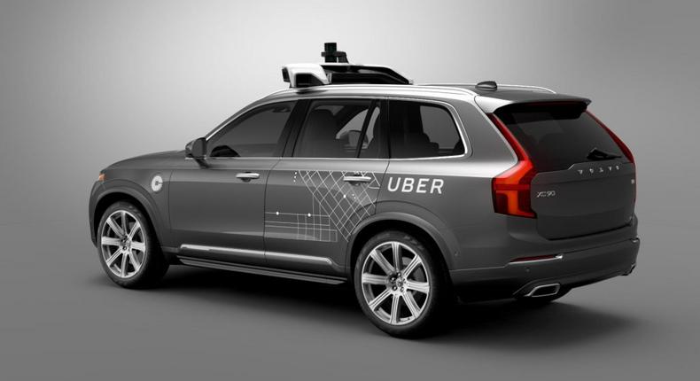 Uber's driverless Volvo XC90 car