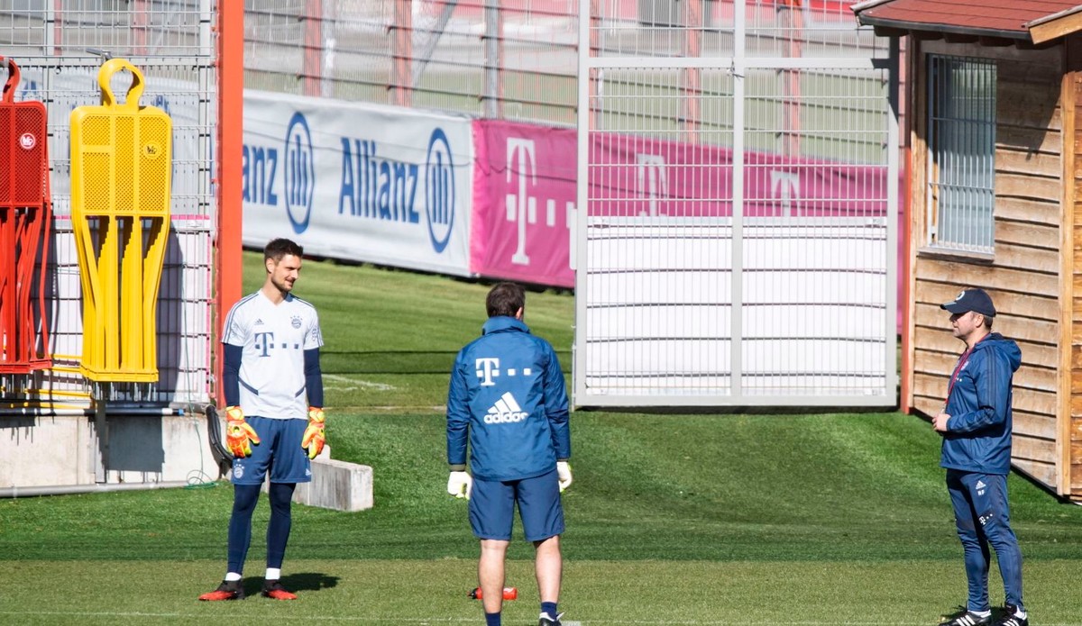 Trening piłkarzy Bayernu