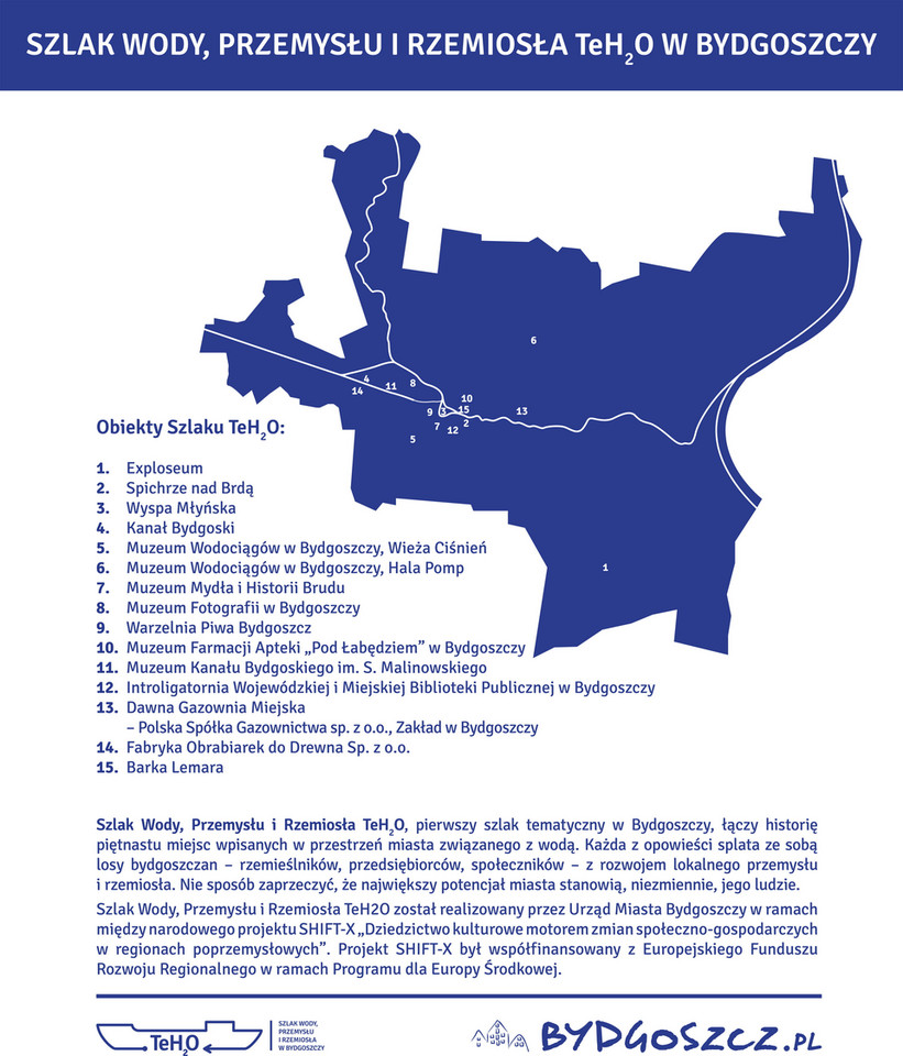 Bydgoszcz - Szlak Wody, Przemysłu i Rzemiosła TeH2O