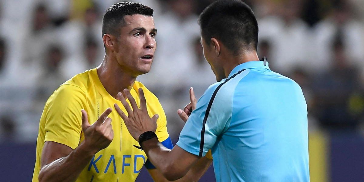 Cristiano Ronaldo wpadł w szał w trakcie ostatniego meczu Al-Nassr. 