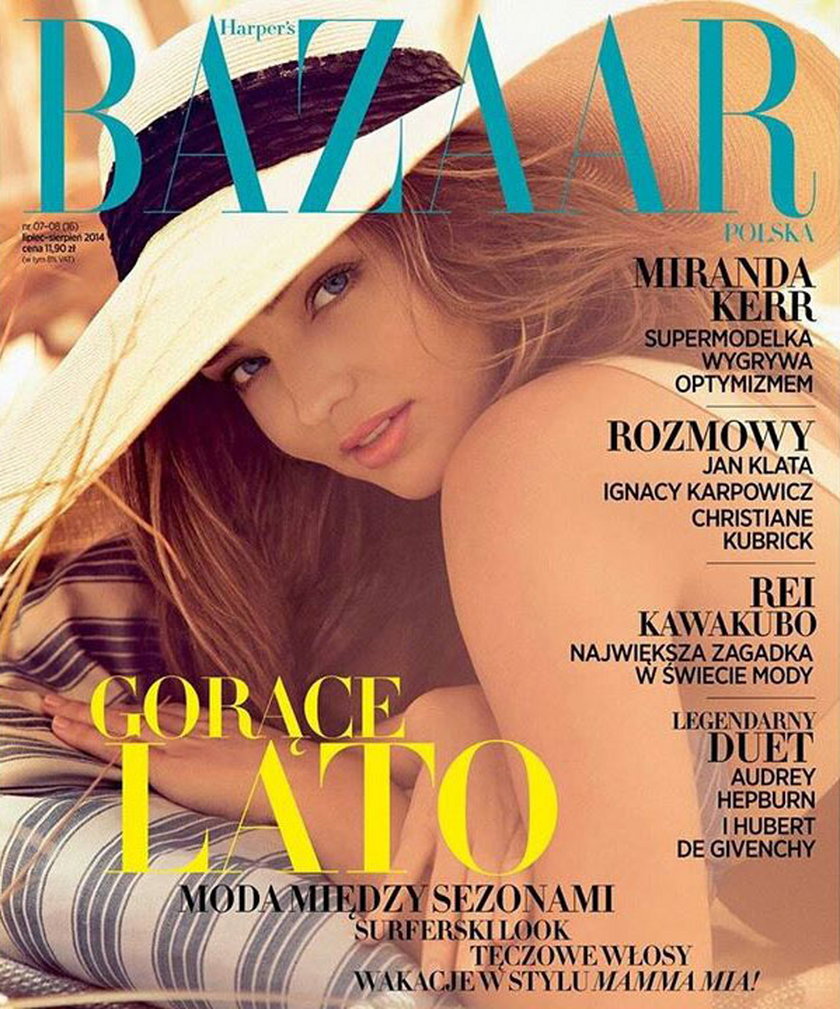 Miranda Kerr na okładce polskiego "Harper's Baazar"