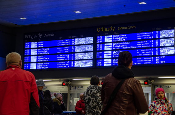 Awaria na polskiej kolei. Dworzec Główny w Krakowie sparaliżowany