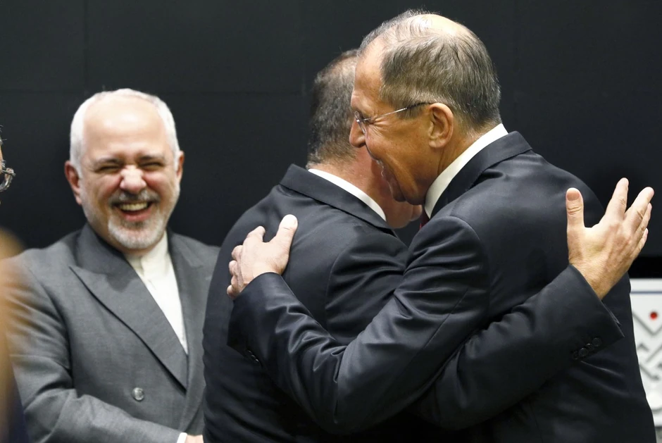 Džavad Zarif, Mevlut Čavušoglu i Sergej Lavrov u Njujorku 2019.