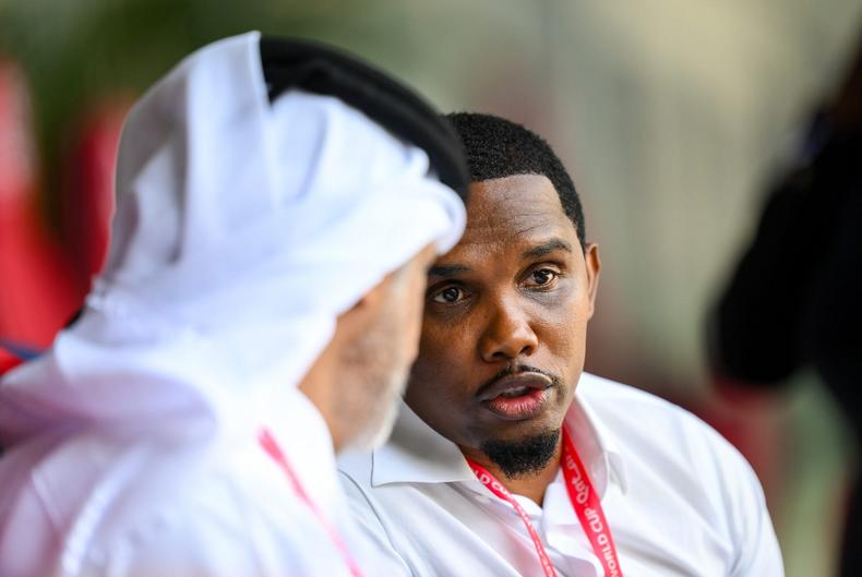 Samuel Eto'o at the World Cup in Qatar.Photo by Getty Images