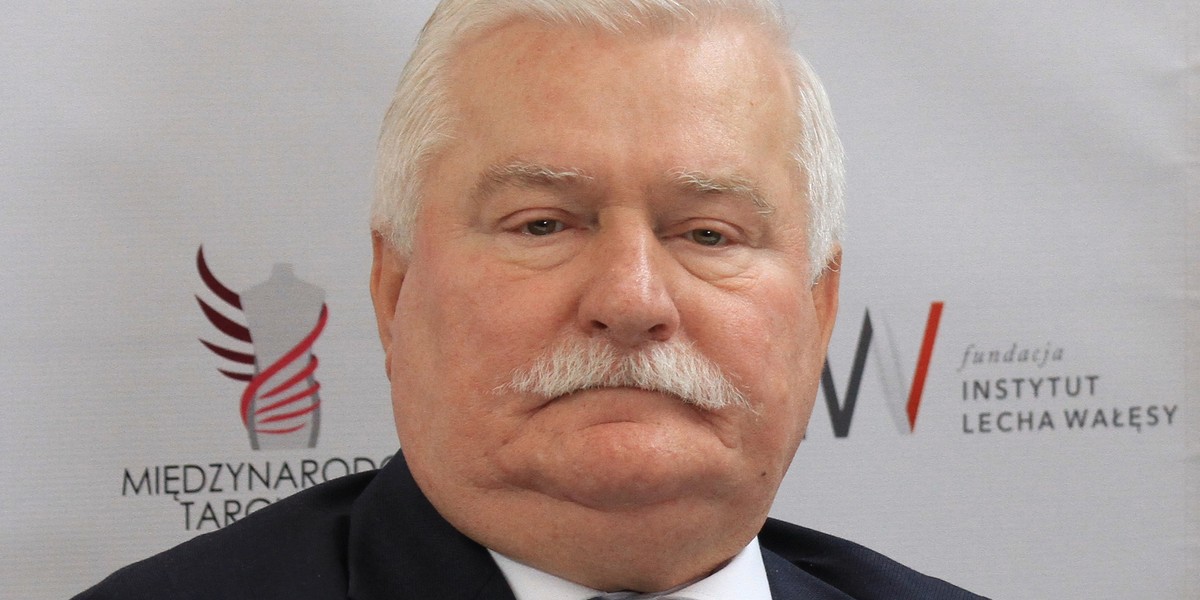 Lech Wałęsa na otwarciu Ptak Fashion City