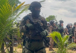 Tajlandska vojska u pograničnom području sa Kambodžom 17. septembra