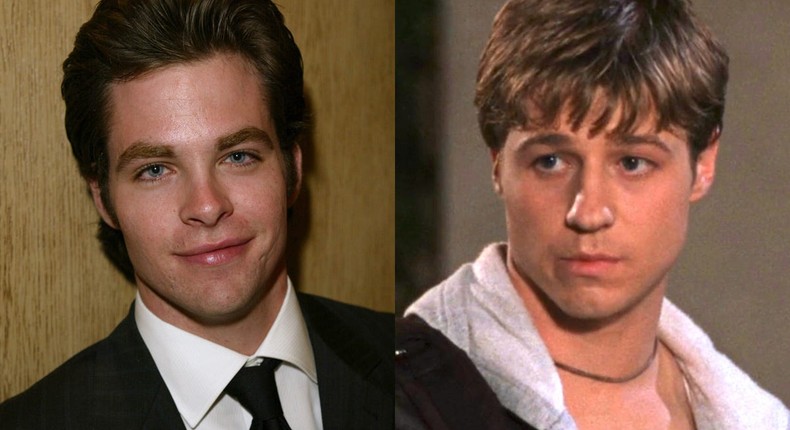 Left: Chris Pine in 2004. Right: Ben McKenzie as Ryan Atwood on season one of The O.C.Jesse Grant/WireImage; Fox