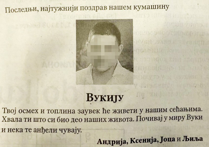 Prijatelji se opraštaju od Vukašina Stankovića