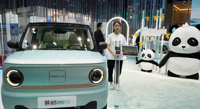 The Panda Mini EV from Chinese auto giant Geely.Ng Han Guan/Associated Press