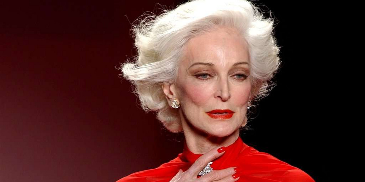 Carmen Dell'Orefice - starsze modelki