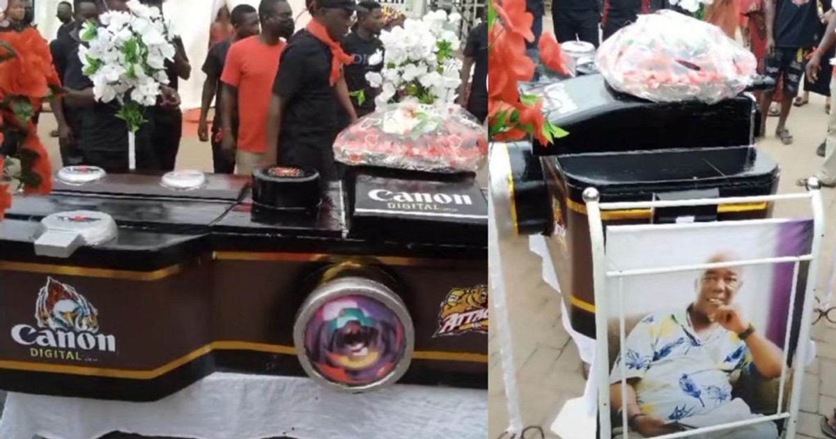 Kumawood actor goes home in 'digital canon camera' coffin (PHOTOS