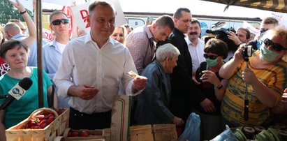 Szarpanina przed wiecem Andrzeja Dudy w Koninie. Było nerwowo!