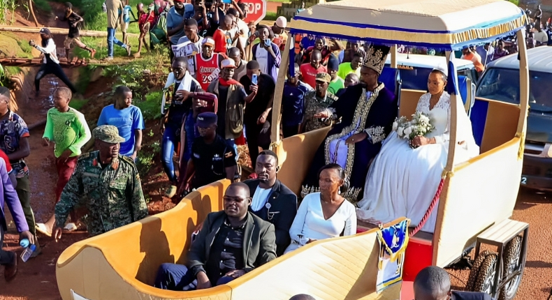 The Busoga royal wedding carriage was built in the shape of the boat