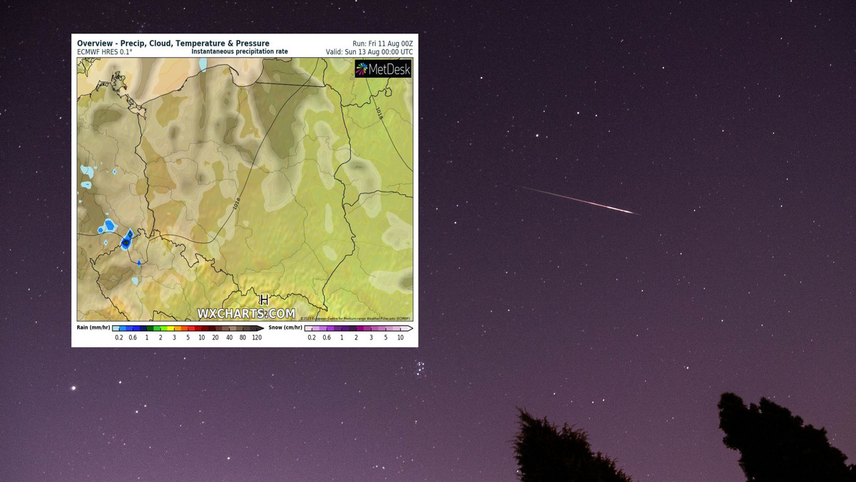 Perseidy 2023. Pogoda nie wszędzie będzie sprzyjać obserwacji zjawiska. Sprawdź