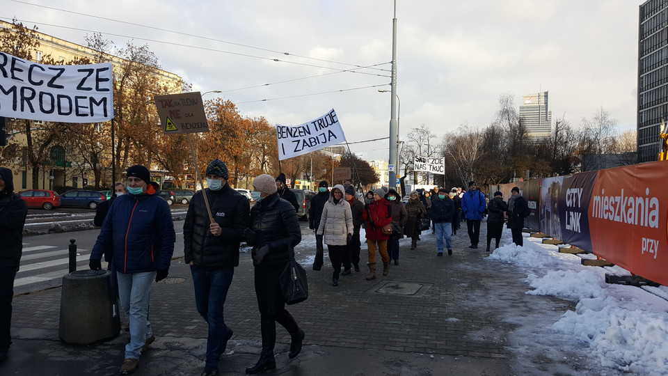 Protest na Woli Warszawa. Materiały prasowe 4