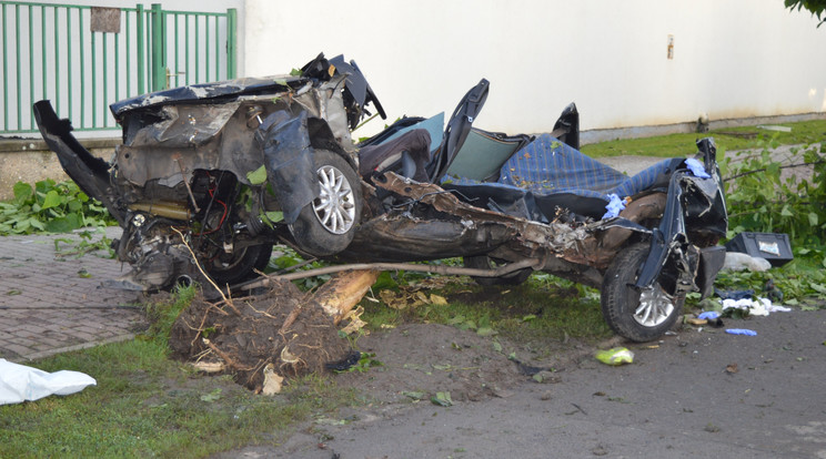 Halálos balesetet okozott az ittas nő Sarkadon /Fotó: Police.hu