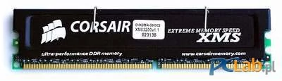 Moduł Corsair XMS (Extreme Memory Speed) Jego oznaczenie to CMX256A-3200C2