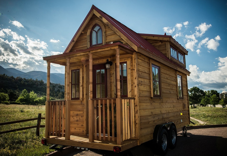 Projekt The Elm mobilny dom o powierzchni 10,8 m kw  koszt około 35 tys  USD źródło Tumbleweed