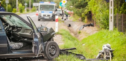 Potworne zderzenie. Motocyklista zginął na drodze