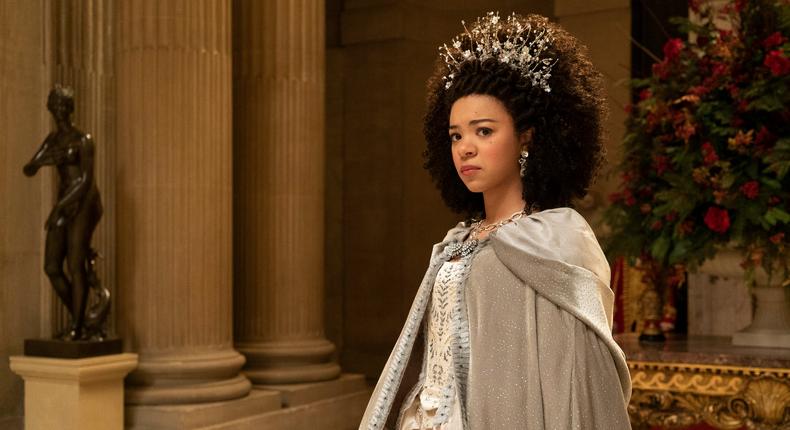 India Amarteifio as Queen Charlotte in Netflix ' Bridegerton'  Spin off [Twitter]