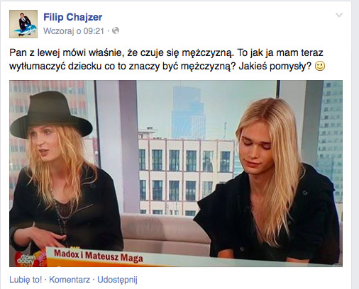 Madox i Mateusz Maga, fot. screen z facebooka Filipa Chajzera