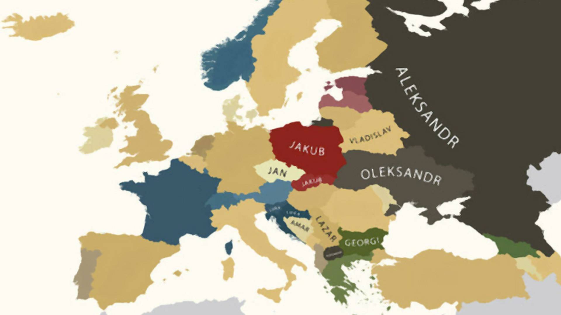 Mapa koja otkriva koje je najpopularnije muško ime u Srbiji