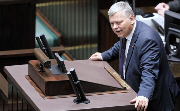 Warszawa, 13.02.2020. Poseł PiS Marek Suski na sali obrad Sejmu, 13. bm. w Warszawie. Trwają obrady podczas dnia posiedzenia niższej izby parlamentu. (kf) PAP/Paweł Supernak