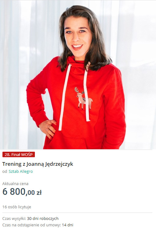 WOŚP 2020: Joanna Jędrzejczyk proponuje wspólny trening