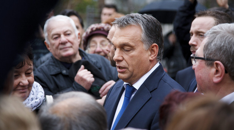 Orbán Viktor Szombathelyen (Fotó: MTI/Varga György)