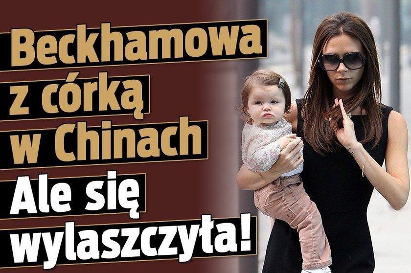 Beckhamowa z córką w Chinach. Ale się wylaszczyła!