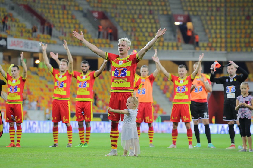 Pilka nozna. Ekstraklasa. Jagiellonia Bialystok - Piast Gliwice. 19.08.2018