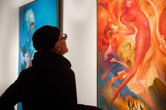 "Erotika kao vitalna životna energija, a ženski akt kao njen ključni simbol": Otvorena izložba Željka Đurovića u Galeriji Kolarčeve zadužbine