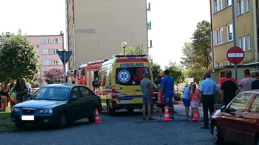 Pożar w bloku. 5-letnie dziecko poważnie poparzone