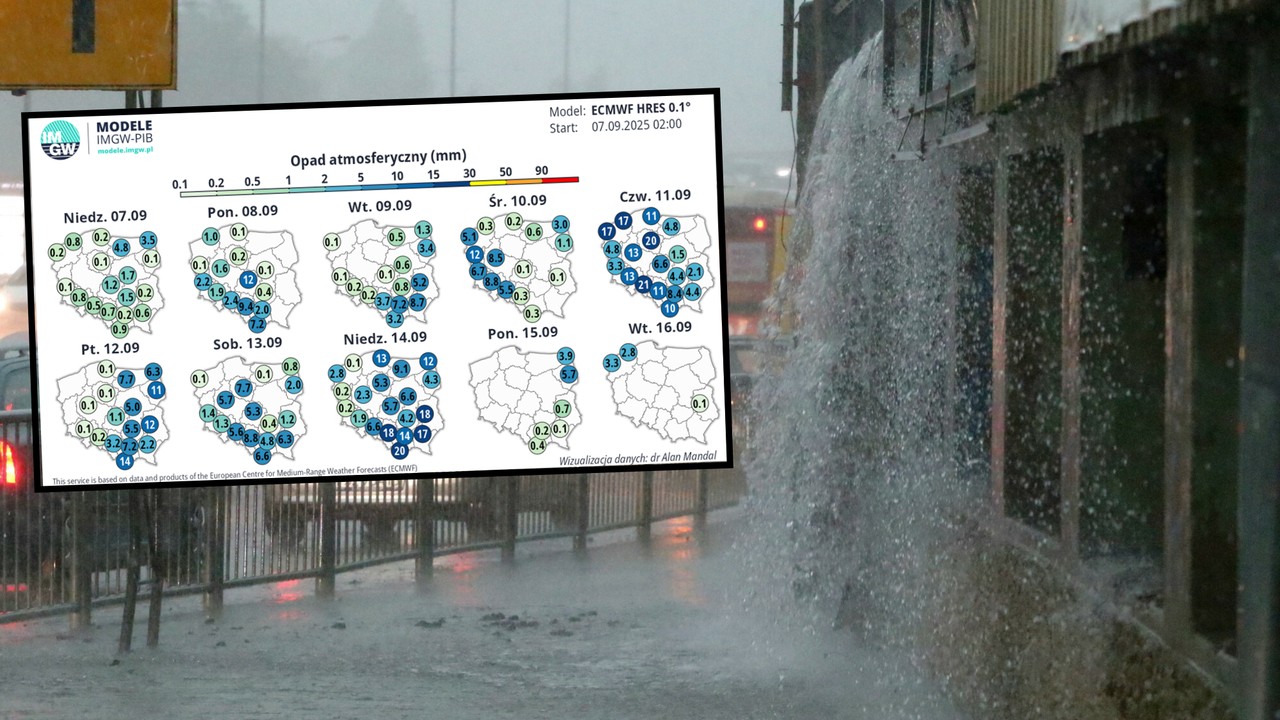 Do Polski nadchodzą obfite deszcze i burze. Poważne zawirowania w pogodzie są nieuniknione