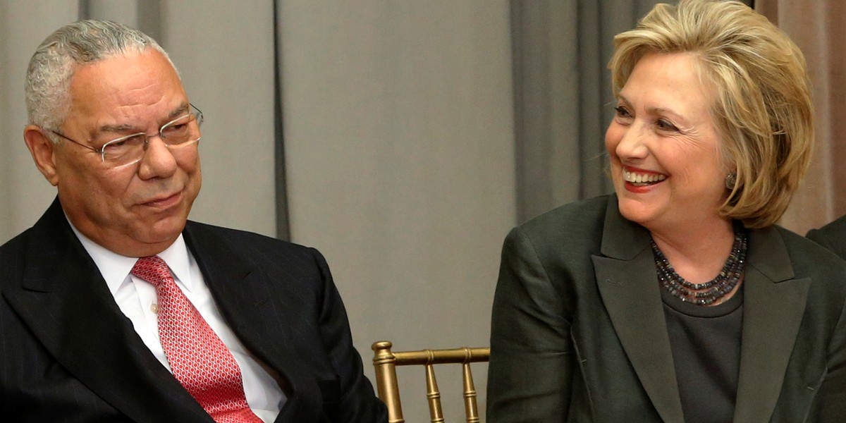 Colin Powell says he's voting for Hillary Clinton in November