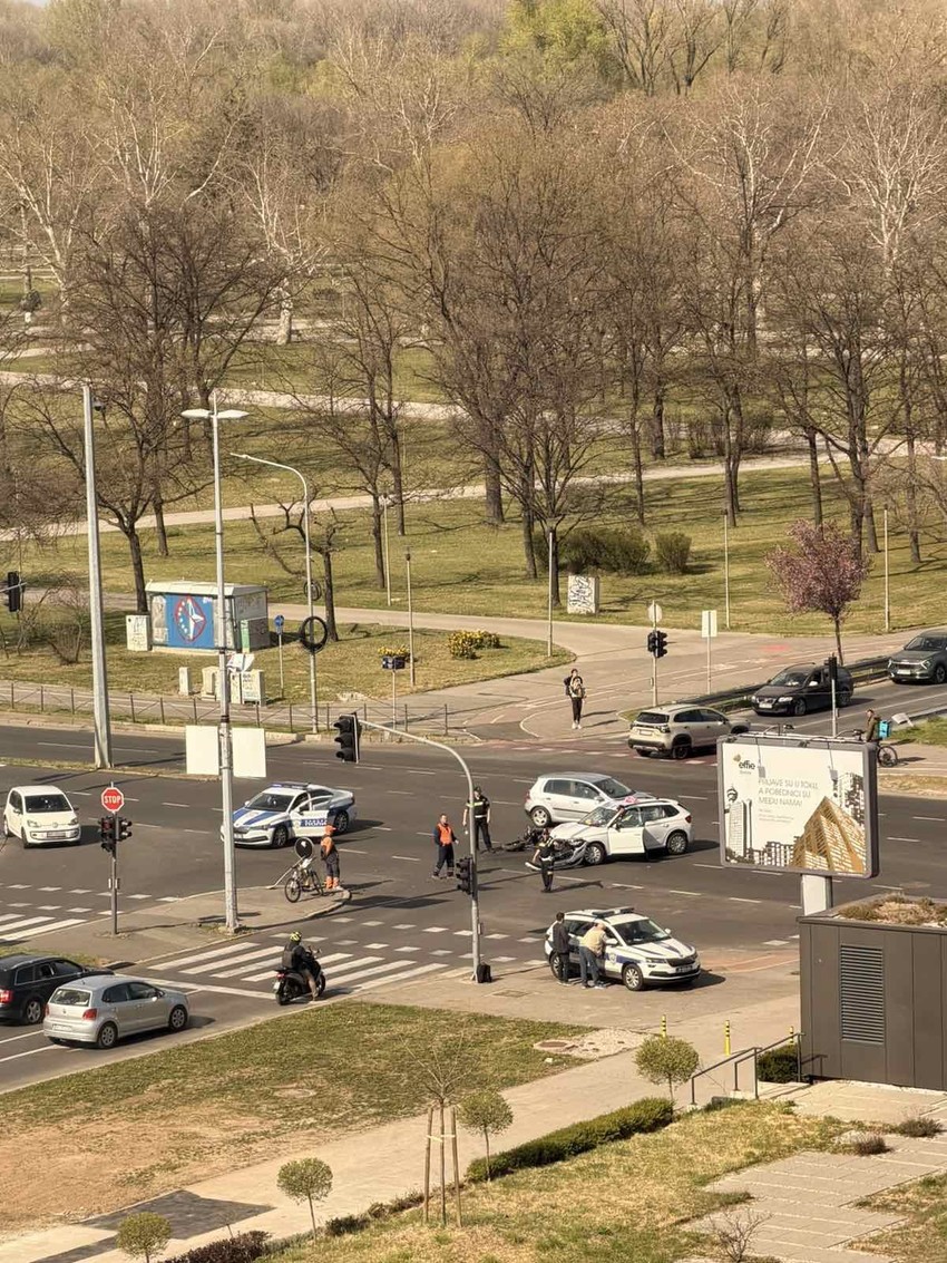 Saobraćajna nesreća na Novom Beogradu 