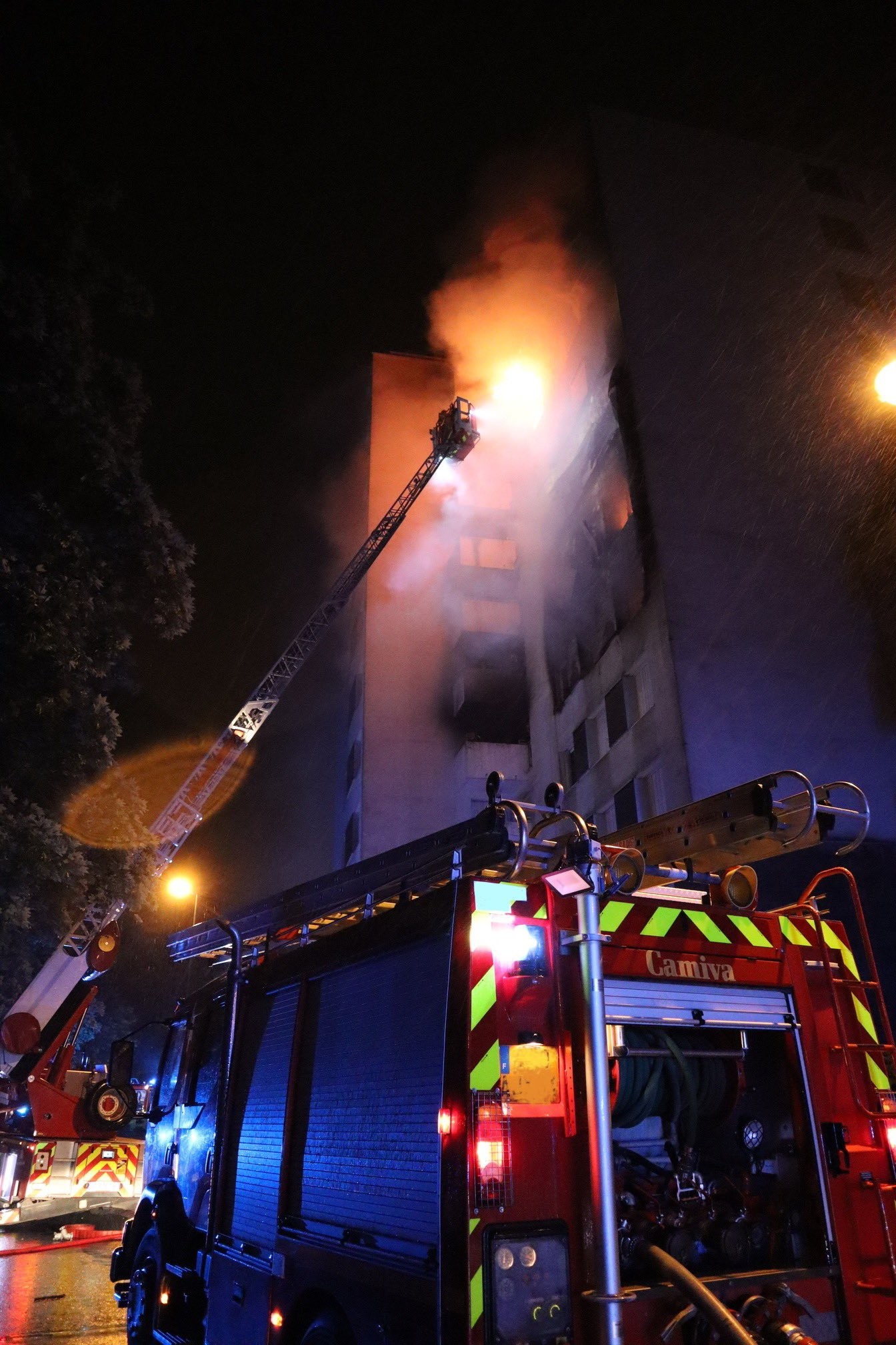 The fire in the residential house in Reims was probably caused by an e-spike.